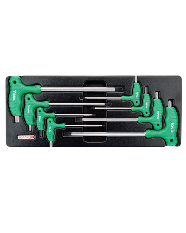 Набор ключей TORX с ручкой L-обр. (в ложементе) TOPTUL GAAT0804