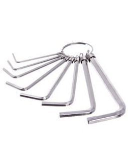 Набор шестигранников Г-обр. 2-10мм, 8ед. СТАНДАРТ AKS0210