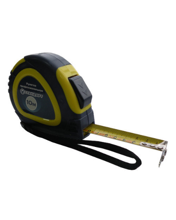 Рулетка 10м/25мм з автостопом та магнітом СТАНДАРТ PMT-1025