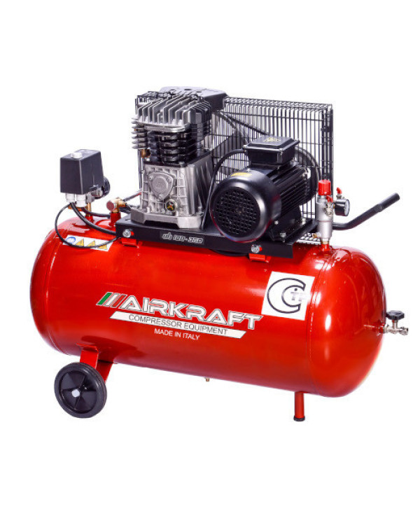 Компресор 100 л, 360л/хв, 220В, 2,2 кВт AIRKRAFT AK100-360M-220-ITALY