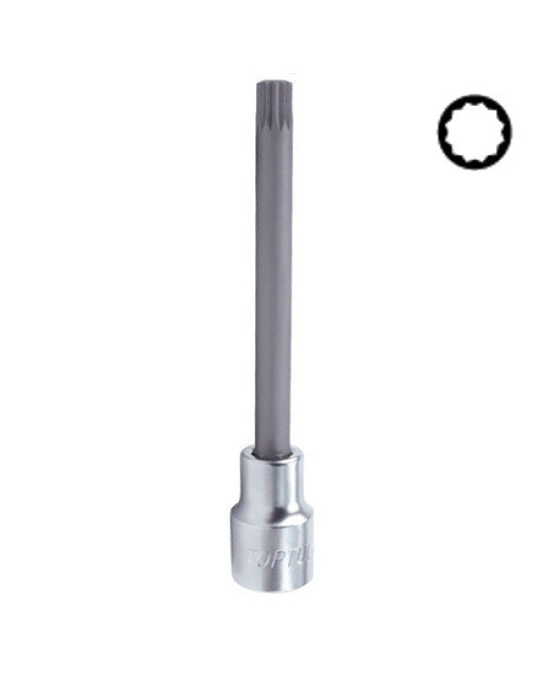 Насадка SPLINE TOPTUL M10 L140мм 1/2