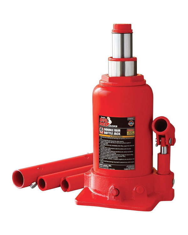 Домкрат двухштоковый низкопрофильный 6т 215-485 мм TORIN TF0602