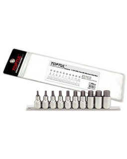 Набор головок-бит шестигранников дюймовых TOPTUL 12ед. GAAQ1208 Набор головок-бит шестигранников дюймовых TOPTUL 12ед. GAAQ1208