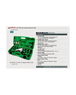 Пневматический гайковерт с головками TOPTUL 1/2