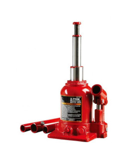 Домкрат гідравлічний двоштоковий 2т 150-370 мм низькопрофільний TORIN TF0202