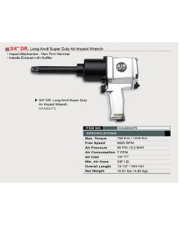 Пневмогайковерт TOPTUL 3/4