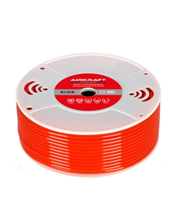Шланг поліуретановий армований 50м 5,5*8мм у бухті AIRKRAFT PR8
