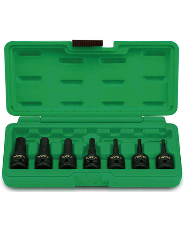Набор насадок ударных HEX TOPTUL 1/2 Набор насадок ударных HEX TOPTUL 1/2