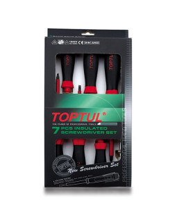 Набор отверток изолированных TOPTUL (1000V) 7ед. GAAE0704