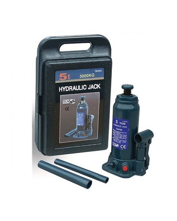 Домкрат 5т 216-413 мм бутылочный в кейсе TORIN T90504S