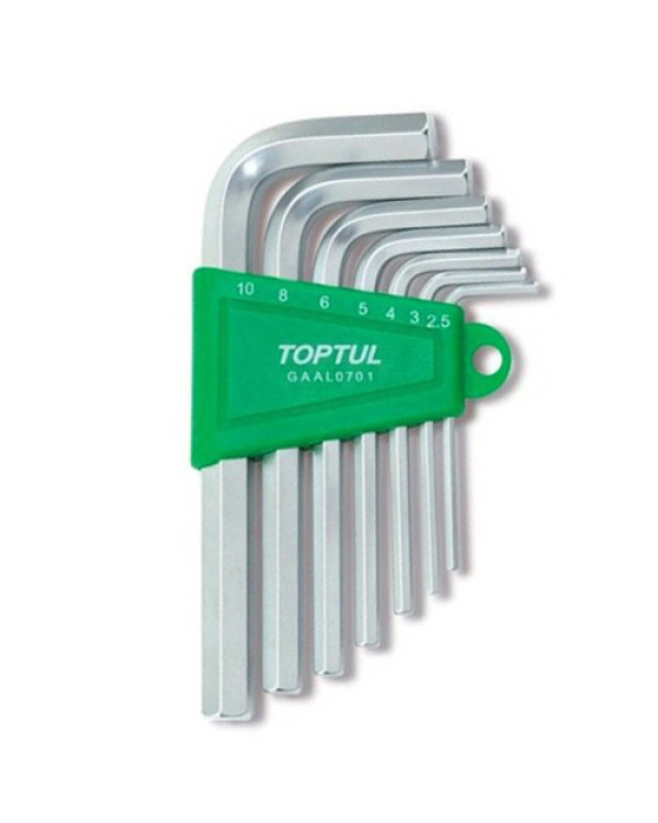 Набор ключей шестигранных Г-обр. TOPTUL 2,5-10мм 7ед. GAAL0701