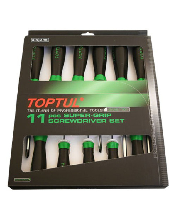 Набор отверток TOPTUL 11 ед. GAAE1101