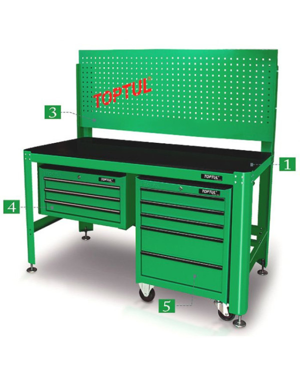 Панель для верстака TOPTUL (20 крючков) TAAH1606