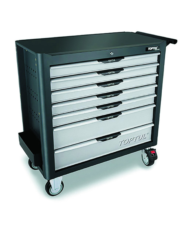 Тележка инструментальная профессиональная TOPTUL 7 секций JUMBO NEW PRO-LINE (серая) TCBK0703