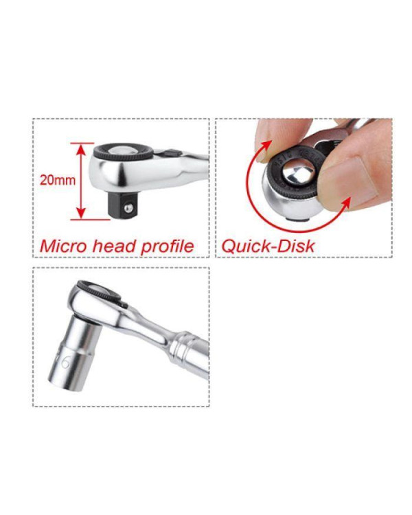 Трещотка мини 1/4