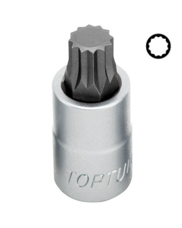 Насадка SPLINE TOPTUL M10 L55мм 1/2