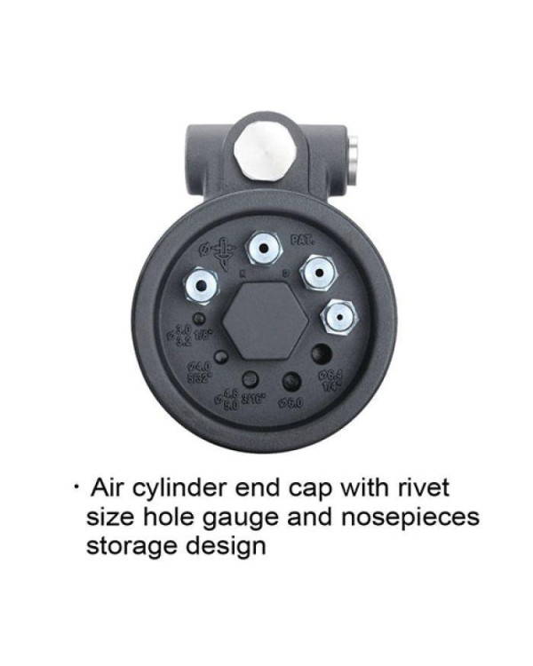 Пневмогидравлический заклепочник для вытяжных заклепок TOPTUL 3.0-6.4 мм KARA0306