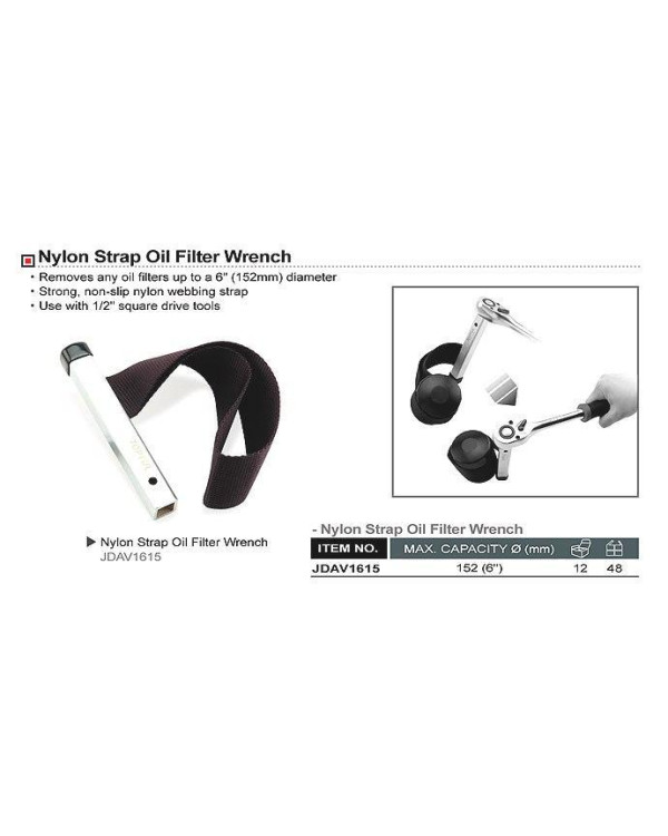 Фильтросъемник нейлоновая лента TOPTUL d152 мм JDAV1615