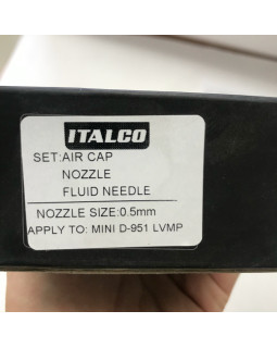 Форсунка 0,5мм для краскопультов D-951-MINI LVMP ITALCO NS-D-951-MINI-0.5LM-foto3