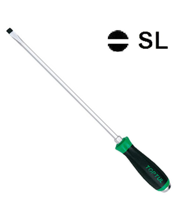 Отвертка ударная под ключ шлицевая TOPTUL 10x300 FALB1030