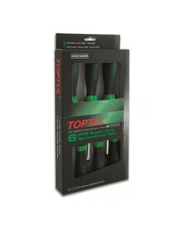 Набор крестовых и шлицевых отверток 6 ед. TOPTUL GAAE0611