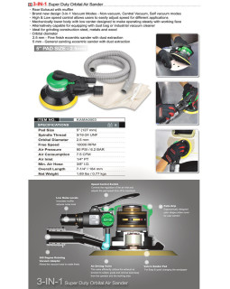 Шліфмашинка пневматична орбітальна 5