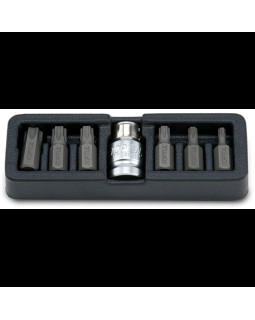 Набор биты для отвертки TORX TOPTUL 10мм T25-T55 7ед. GAAT0705 Набор биты для отвертки TORX TOPTUL 10мм T25-T55 7ед. GAAT0705