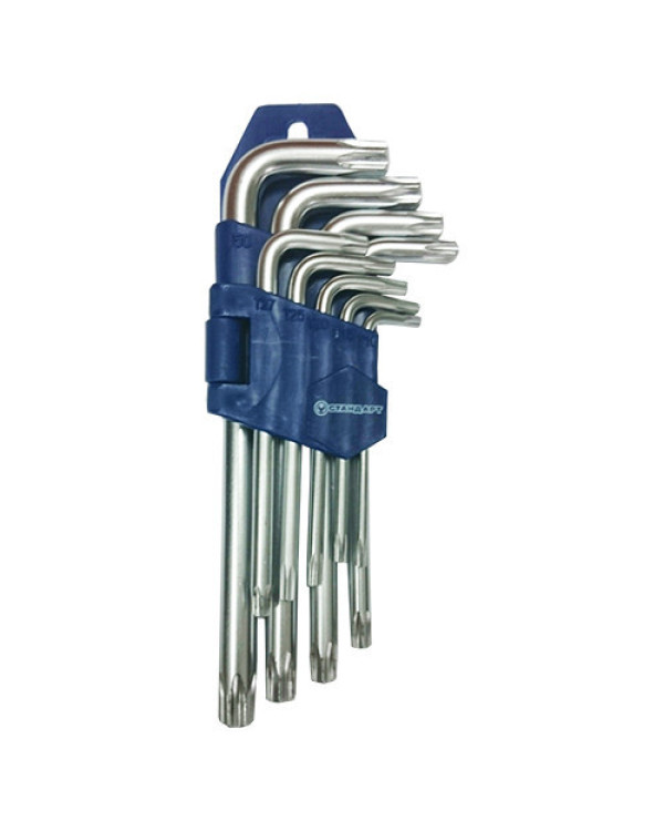 Набір ключів TORX Г-обр. з отвором 9од. СТАНДАРТ TKS0901