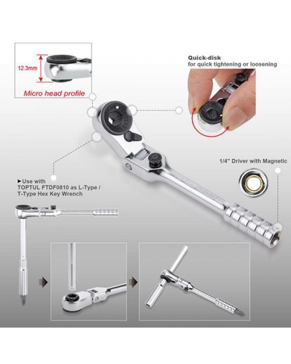 Трещотка мини 1/4