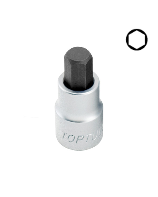 Торцева насадка HEX TOPTUL 3мм 1/4