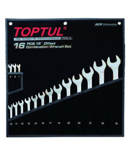 Набор ключей рожково-накидных TOPTUL 16 шт. 7-32 Hi-Performance GPAX1601