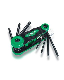 Набор шестигранников складной TOPTUL TORX: T9-T40 AIFB0801