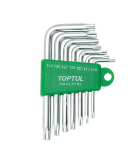 Набор ключей TORX Г-обр. TOPTUL T10-T40 7ед. GAAL0705