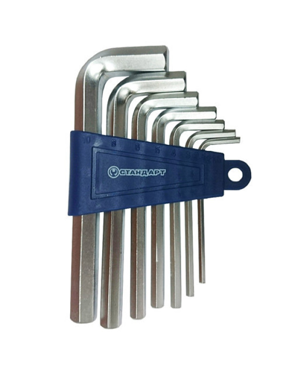 Набор шестигранников Г-образных 7ед. СТАНДАРТ HKS0701