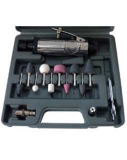 Зачистна пневмомашинка з комплектом шліфувального каміння AIRKRAFT TP-201K