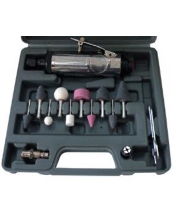 Зачистна пневмомашинка з комплектом шліфувального каміння AIRKRAFT TP-201K