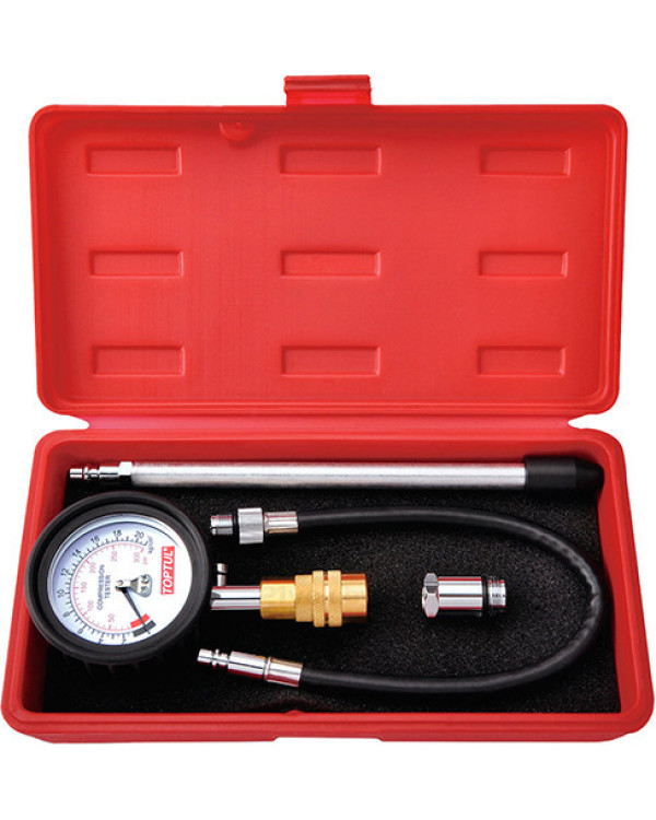 Компрессометр бензиновый TOPTUL со сменными наконечниками JGAI0402