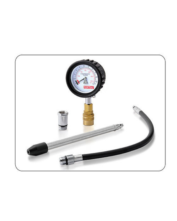 Компрессометр бензиновый TOPTUL со сменными наконечниками JGAI0402