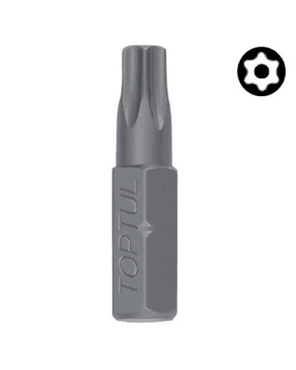 Біта TORX з отвором TOPTUL 1/4