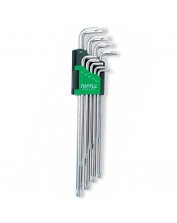 Г-образные ключи TORX TOPTUL T10-T50 9ед. супердлинные GAAL0923
