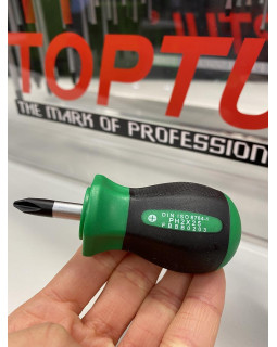 Короткая отвертка крестовая TOPTUL PH2x25 FBBB0203-foto2