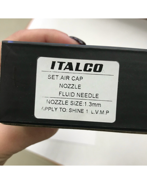Змінний комплект форсунки 1,3мм для фарбопультів Shine LVMP ITALCO NS-Shine-1.3LM Змінний комплект форсунки 1,3мм для фарбопультів Shine LVMP ITALCO NS-Shine-1.3LM