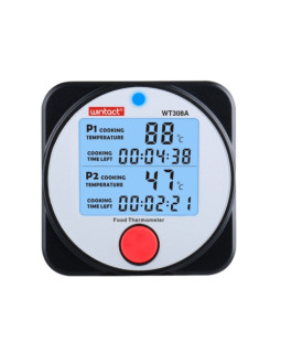 Термометр цифровой для барбекю 2-х канальный Bluetooth, -40-300°C WINTACT WT308A-foto3