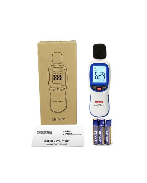 Измеритель шума (шумомер) Bluetooth 30-130 дБ WINTACT WT85B