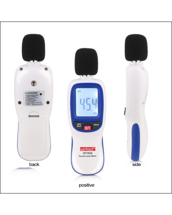 Измеритель шума (шумомер) Bluetooth 30-130 дБ WINTACT WT85B