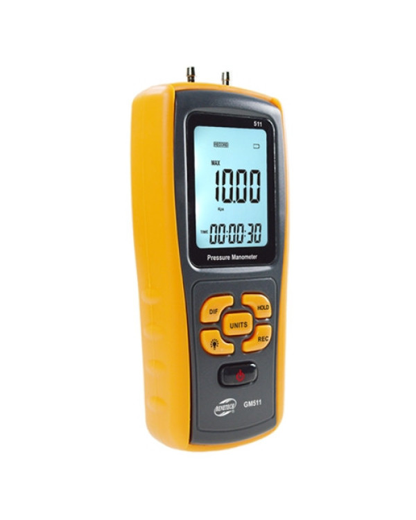 Диференціальний мікроманометр USB, ±10 кПа BENETECH GM511 Диференціальний мікроманометр USB, ±10 кПа BENETECH GM511