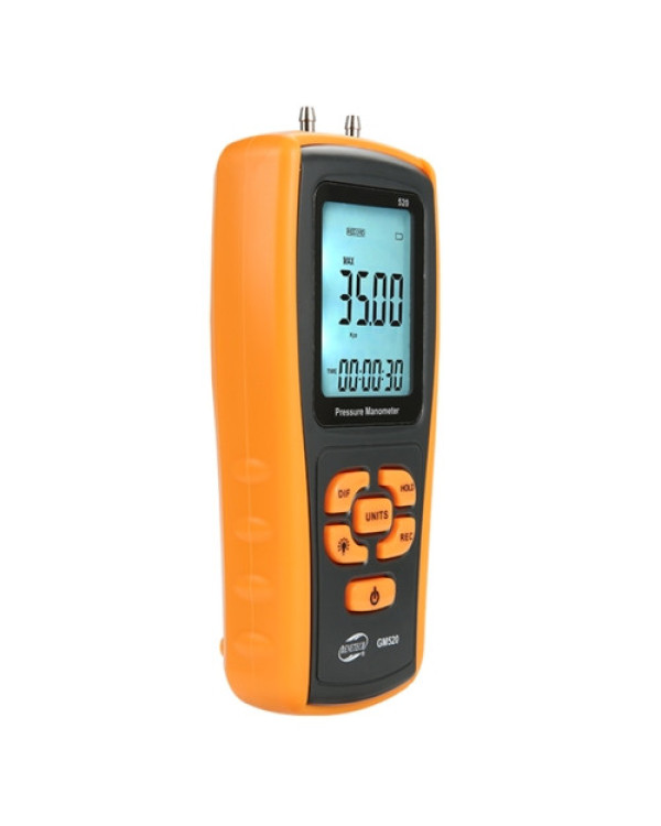 Дифманометр цифровий USB, ±35 кПа BENETECH GM520 Дифманометр цифровий USB, ±35 кПа BENETECH GM520