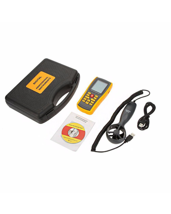 Анемометр-термометр USB 0,3-45м/с, 0-45 ° C BENETECH GM8902 Анемометр-термометр USB 0,3-45м/с, 0-45 ° C BENETECH GM8902