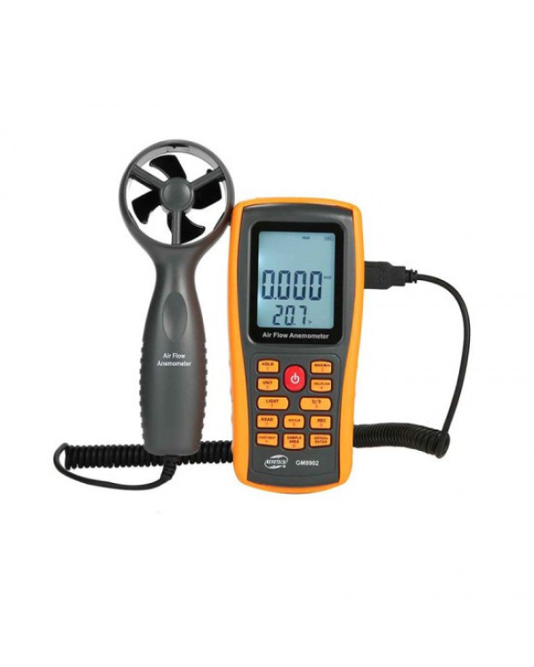 Анемометр-термометр USB 0,3-45м/с, 0-45 ° C BENETECH GM8902 Анемометр-термометр USB 0,3-45м/с, 0-45 ° C BENETECH GM8902