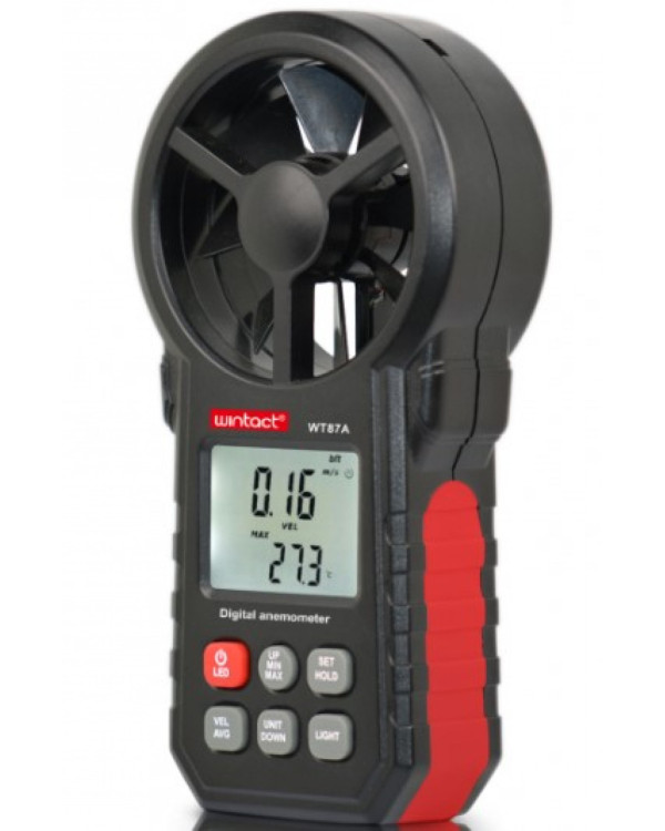 Анемометр крильчастий 0,3-30м/с, -10-45°C WINTACT WT87A